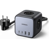Image de Chargeur rapide de bureau UGREEN - 65 W - Avec prises intégrées - Gris/Noir
