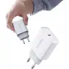 Image de Chargeur rapide de téléphone portable Ugreen CD137 1x USB-C, PD, QC 4.0, 20W, blanc