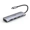 Image de Ugreen 6-in-1 USB C PD USB 3.2 Gen 1 (3.1 Gen 1) Type-C Argent - Neuf