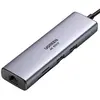 Image de Hub Ugreen USB-C 7-en-1 2xUSB 3.0 + HDMI + USB-C + RJ45 + SD/TF Gris