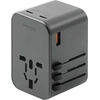 Image de Energea ad. Siec. 1Xusb+2Xusb-Cpd-Pps-Qc 3.0 65W 1A2C Adapter 4W1 Us/Ua/Eu/Uk Szary/Gunmetal Travelworld Adapter Gan65W