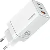 Image de Usams ad. Siec. 2Xusb-C+1Xusb 65W(seulement tête) Gan Pd3.0 +Qc3.0 charge rapide Biay/White Sandru Series Cc180Tc02 (Us-Cc180)