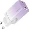 Image de Usams ad. Siec. 2Xusb-C+1Xusb 65W(Only Head) Gan Pd3.0 +Qc3.0 Fast Charging Fioletowy/Gradient Purple Sandru Series Cc180Tc03 (Us-Cc180)