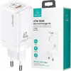 Image de Usams ad. Siec. T41 Usb-C+Usb Gan 47Wpd+Qc (Only Head) Fast Charging Biay/White Cc137Tc02 (Us-Cc137)