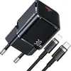 Image de Usams ad. Siec. 1Xusb-C T45 30Wpd3.0 Fast Charging +Kabel U63 Usb-C/Lightning Czarny/Black Uxtzh01 (Usams-Ux)