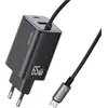 Image de adowarka Sieciowa Usams Jc Series Cc266 65W Gan Fast Charger 2Xusb-C 1Xusb-A Czarny