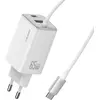 Image de adowarka Sieciowa Usams Jc Series Cc266 65W Gan Fast Charger 2Xusb-C 1Xusb-A Biay