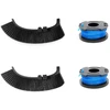 Image de Ecovacs Kit De Coupe Pour Goat O1200/a1600/a3000 Lidar Pro , 2 Fils De Coupe (3 M Chacun), 2 Brosses De Coupe (noires)