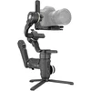 Image de Stabilisateur pour caméra Zhiyun Tech Crane 3S, couleur noire, avec une rotation de 295°, une inclinaison de -91 à 155° et une rotation de 0 à 360°, capable de supporter une charge de 6,5 kg