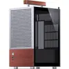 Image de Jonsbo T6 Boîtier Mini-ITX argent Mini-boîtier avec poignée en bois et verre trempé