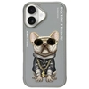 Image de Coque Nimmy Pour Iphone 16 6.1 Gris/gris Lunettes Cool Dog
