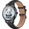 Image de Montre connectée Colmi L28 (silicone noir + bracelet en cuir noir)