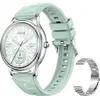 Image de Montre connectée Colmi L28 (argent-vert + bracelet en acier argenté)