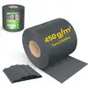 Image de Bande brise-vue en PVC VOUNOT® pour panneaux à double fil, 70 m x 19 cm, 40 clips de fixation, anthracite