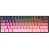 Image de Clavier de jeu MonsGeek FUN60 Pro HE, impression latérale noire et dégradé rose, antireflet magnétique