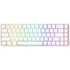 Image de Clavier de jeu MonsGeek FUN68 HE Shine-Through, blanc, avec effet lumineux et fixation magnétique