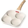 Image de Poêle à 4 Trous pour Crêpes, Antiadhésive pour ufs