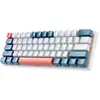 Image de Machenike K500-B61, câble USB, clavier mécanique, disposition QWERTY, éclairage RGB, couleurs : bleu, blanc, rouge