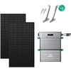 Image de Zendure Solarflow 800 Pro 2 - Stockage Énergétique Solaire Domestique 800w, Gestion Intelligente, Ip65, Avec 450wx2 Panneau Bifacial, Et Support De Panneaux (balcon), Ab2000l