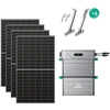Image de Zendure Solarflow 800 Pro 2 - Stockage Énergétique Solaire Domestique 800w, Gestion Intelligente, Ip65, Avec 500wx4 Panneau Bifacial, Et Support De Panneaux (balcon), Ab2000l