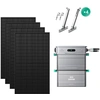 Image de Zendure Solarflow 800 Pro 2 - Stockage Énergétique Solaire Domestique 800w, Gestion Intelligente, Ip65, Avec 450wx4 Panneau Bifacial, Et Support De Panneaux (balcon), Ab2000l