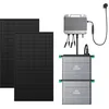 Image de Zendure Solarflow 800 - Micro-onduleur Hybride Intelligent 1200w Mppt, Puissance Ac Bidirectionnelle De 800 W, Avec 450wx2 Panneau Bifacial, Avec Ab2000xx2 Batteries
