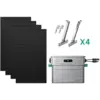 Image de Zendure Solarflow 800 Pro 2 - Stockage Énergétique Solaire Domestique 800w, Gestion Intelligente, Ip65, Avec 450wx4 Panneau Bifacial, Et Support De Panneaux (balcon)