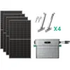Image de Zendure Solarflow 800 Pro 2 - Stockage Énergétique Solaire Domestique 800w, Gestion Intelligente, Ip65, Avec 500wx4 Panneau Bifacial, Et Support De Panneaux (balcon)
