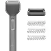 Image de Rasoir électrique Laifen T1 Pro pour homme, étanche IPX7, moteur turbo, rasage de précision, recharge rapide USB-C, écran LED, rasage sur peau sèche ou humide, gris, format voyage