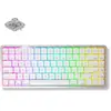 Image de Clavier mécanique sans fil Akko Air 01, profil bas, couleur blanche nuage, rétroéclairage RGB, disposition QWERTY américaine, commutateurs Kailh Cloud