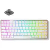 Image de Clavier mécanique sans fil Akko Air 01, profil bas, couleur blanche nuage, rétroéclairage RGB, disposition QWERTY américaine, commutateurs Kailh Dirft