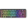 Image de Clavier magnétique sans fil Akko MOD68 HE, format ISO-UK, 69 touches, éclairage ARGB, réactivité de 0,005 mm, taux de polling de 8K, couleur noire transparente, équipé de switches magnétiques Astroaim