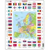 Image de Carte Larsen de l'Europe avec drapeaux, 70pcs.
