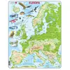 Image de Puzzle Larsen Carte de l'Europe - Géographique avec animaux, 87 pièces.