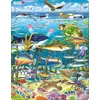 Image de Puzzle Larsen Animaux - Créatures marines de l'Atlantique Nord, 60 pièces.