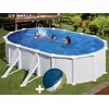 Image de Gre - Kit Piscine Acier Blanc Gré Atlantis Ovale 5,27 X 3,27 X 1,32 M + Bâche Hiver
