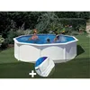 Image de Gre - Kit Piscine Acier Blanc Gré Fidji Ronde 4,80 X 1,22 M + Tapis De Sol
