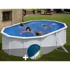 Image de Gre   Piscine Hors Sol Acier Ovale 5,27 X 3,27 X 1,22 M   Volume 14,5 M³   Filtration 3,8 M³/h   Échelle De Sécurité Incluse