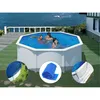 Image de Kit Piscine Acier Blanc Gré Fidji Ronde 3,70 X 1,22 M + Bâche Hiver + Bâche À Bulles + Tapis De Sol