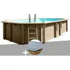 Image de Gre - Kit Piscine Bois Gré Safran 2 6,20 X 3,95 X 1,36 M + Bâche Hiver