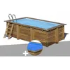 Image de Gre - Kit Piscine Bois Gré Marbella 2 4,20 X 2,70 X 1,17 M + Bâche À Bulles