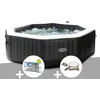 Image de Intex - Kit Spa Gonflable Purespa Carbone Octogonal Bulles Et Jets 6 Places + 12 Filtres + Kit D'Entretien