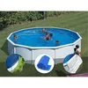Image de Gre - Kit Piscine Acier Blanc Gré Fidji Ronde 5,70 X 1,22 M + Bâche Hiver + Bâche À Bulles + Tapis De Sol
