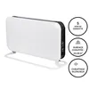 Image de Chauffage Électrique Convecteur Mobile 2000w   Chauffage Ultra Rapide Avec Ventilateur Intégré   Sécurité Surchauffe Et Recouvrement   Mill
