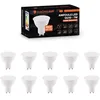 Image de Europalamp   Lot De 10 Ampoules Led Gu10 7w Équivalent 50w   Blanc Froid 6000k   Angle 110°   Lumens 560   Non Dimmable