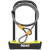 Image de Cadenas Onguard fer à cheval 115 x 230 x 11 mm + câble 1200 x 10 mm jaune 2 clés support