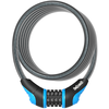 Image de Antivol Spirale Combinaison Vélo Bleu 180cm - Verrouillage Sans Cle A Code - Onguard