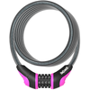 Image de Antivol Spirale Combinaison Vélo Rose 180cm - Verrouillage Sans Cle A Code - Onguard