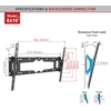 Image de Support mural inclinable pour écran de 32 à 90 - Barkan - E410+ -