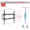 Image de Barkan Mounting Systems E302+ Support TV 165.1 cm (65") Noir